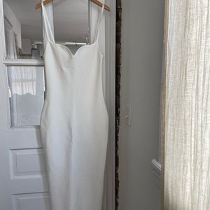 House of CB white midi dress